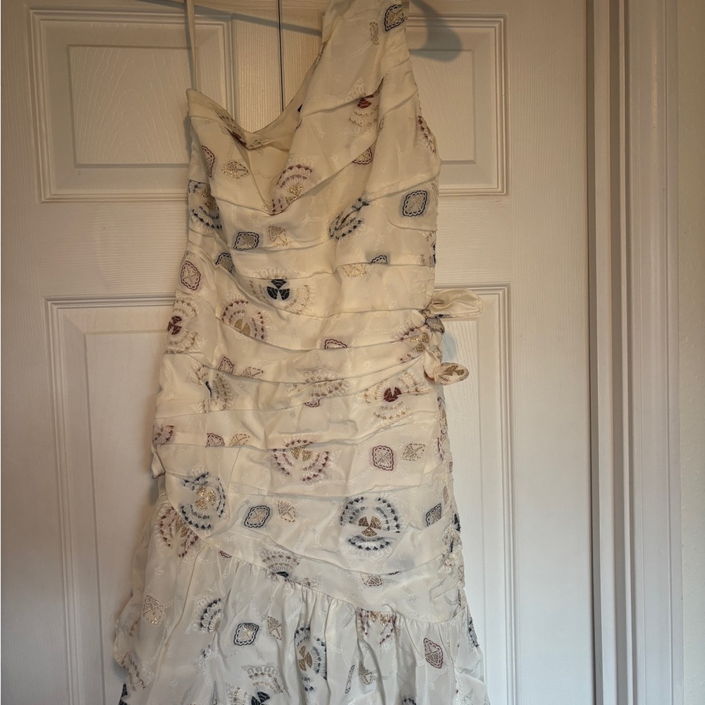 A.L.C. Ivory Dress with Subtle Embroidery